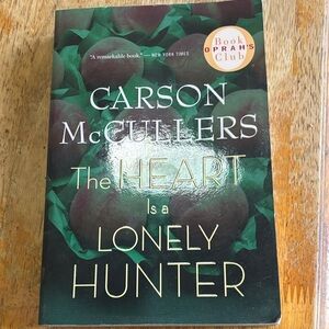 Carson McCullers "The Heart Is a Lonely Hunter" — Green & Dark Red Cover